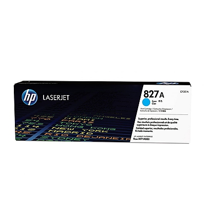 HP 827A Cyan LaserJet Toner Cartridge (CF301A)