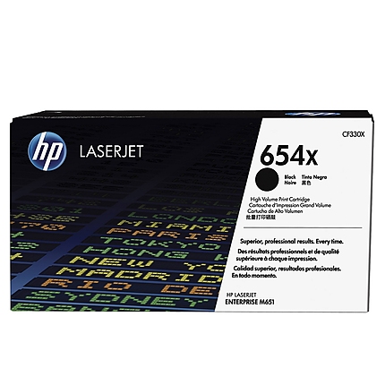 HP 654X High Yield Black Original LaserJet Toner Cartridge