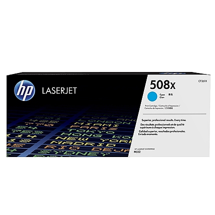 HP 508X High Yield Cyan Original LaserJet Toner Cartridge (CF361X)