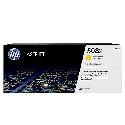 HP 508X High Yield Yellow Original LaserJet Toner Cartridge (CF362X)