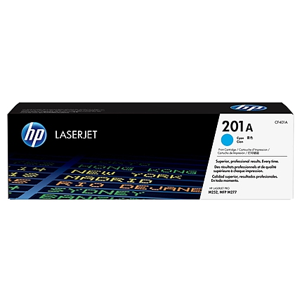 HP 201A Cyan Original LaserJet Toner Cartridge (CF401A)