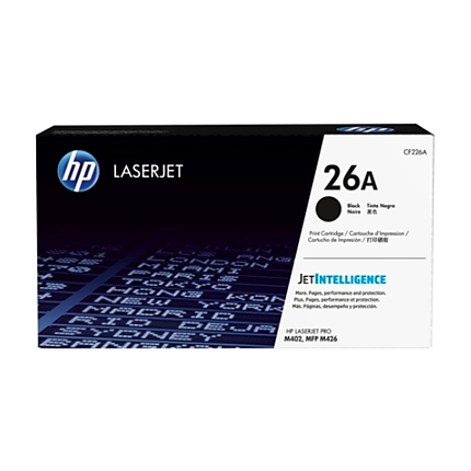 HP 26A Black Original LaserJet Toner Cartridge (CF226A)