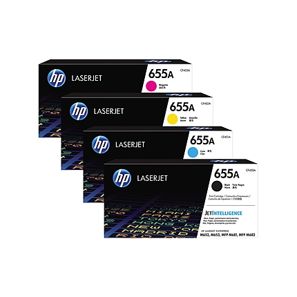 HP 655A Yellow Original LaserJet Toner Cartridge (CF452A)