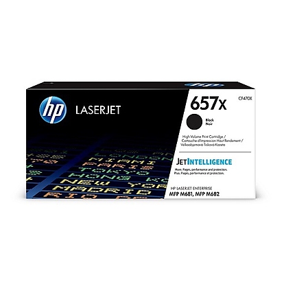 HP 657X High Yield Black Original LaserJet Toner Cartridge (CF470X)