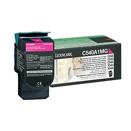 Lexmark C540A1MG C54x, X54x Magenta Return Programme 1K Toner Cartridge