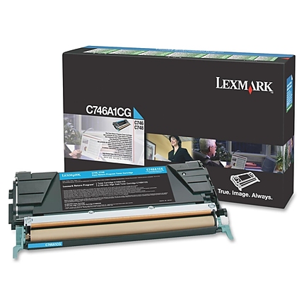 Lexmark C746A1CG C746, 748 Cyan Return Programme 7K Toner Cartridge