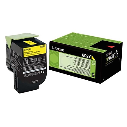 Lexmark 80C20Y0 CX310, 410, 510 Yellow Return Programme 1K Toner Cartridge