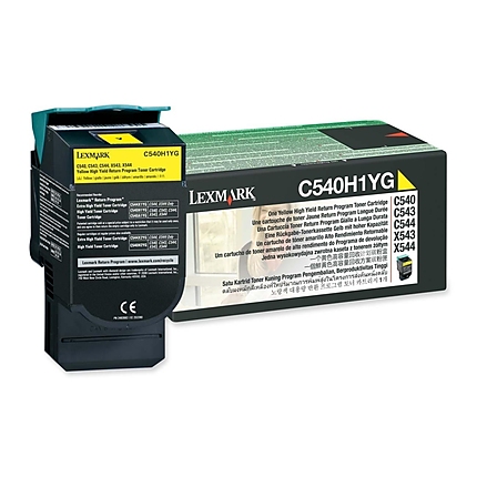 Lexmark C540H1YG C54x, X54x Yellow Return Programme 2K Toner Cartridge