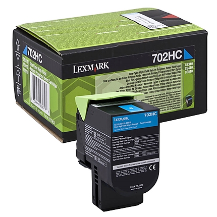 Lexmark 70C2HC0 CS310, CS/CX410, 510 Cyan Return Programme 3K Toner Cartridge