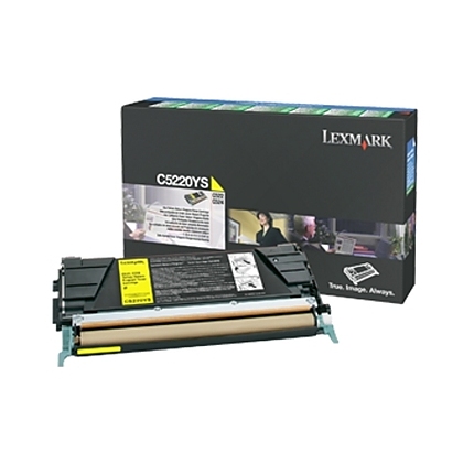 Lexmark C5220YS C522, 524, 530, 532, 534 Yellow Return Programme 3K Toner Cartridge