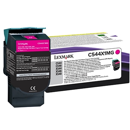 Lexmark C544X1MG C/X544, 546, X548 Magenta Return Programme 4K Toner Cartridge