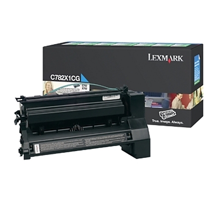 Lexmark C782X1CG C/X782, 782XL Cyan Return Programme 15K Print Cartridge