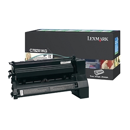 Lexmark C782X1KG C/X782, 782XL Black Return Programme 15K Print Cartridge