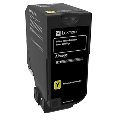 Lexmark 74C20Y0 CS720, CS/CX725 Yellow Return Programme 3K Toner Cartridge