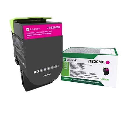 Lexmark 71B20M0 CS/CX317, 417, 517 Magenta Return Programme 2.3K Toner Cartridge