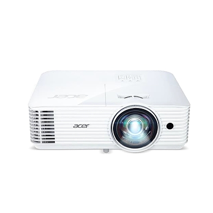 Acer Projector S1386WH, DLP, Short Throw, WXGA (1280x800), 3600 ANSI Lumens, 20000:1, 3D, HDMI, VGA, RCA, Audio in, Audio out, VGA out, DC Out (5V/1A, USB-A), Speaker 16W, Bluelight Shield, 3.1kg, White