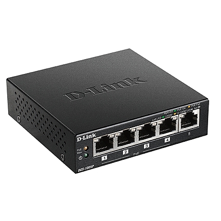 D-Link 5-Port Desktop Gigabit PoE+ Switch