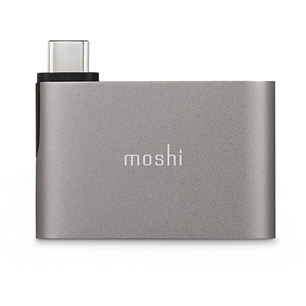 Moshi USB-C to Dual USB-A Adapter, Titanium Gray