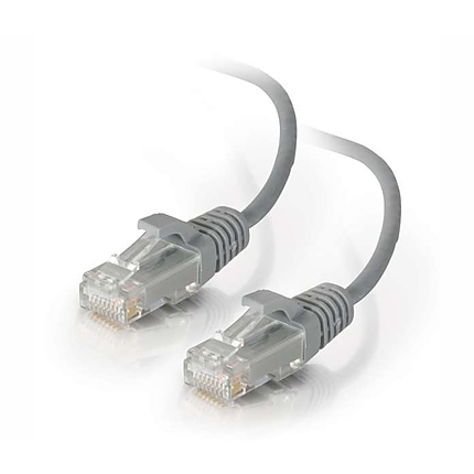 Пач кабел SeaMAX UTP кат.6 с RJ45 конектори, PVC, 5м, сив