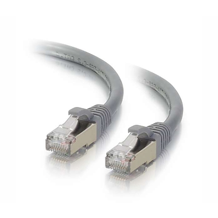 Пач кабел SeaMAX FTP кат.5е с RJ45 конектори, PVC, 0.5м, сив