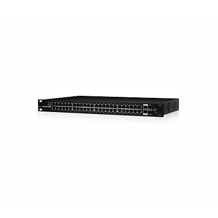 Комутатор Ubiquiti ES-48-750W, 48-порта GbE PoE+, 2xSFP, 2xSFP+ слота, 750W, управляем