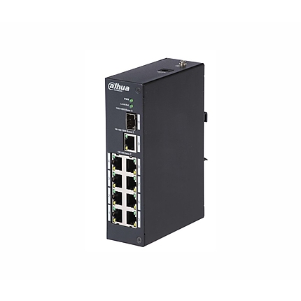 Комутатор Dahua PFS3110-8T, 8FE+1GE+1GE SFP, неуправляем