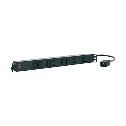 Разклонител AEG PDU 16-1, 4x IEC320 C13 (10A), 3x IEC320 C19 (16A), за монтаж в шкаф