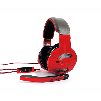 Жични Gaming Слушалки, Gamdias, HEBE GHS2300-USB, Red/Black, USB 2.0