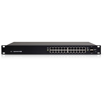 Комутатор Ubiquiti ES-24-250W, 24-портов Gbit PoE+, 2xSFP слота, 250W, управляем