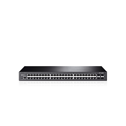 Комутатор TP-LINK T2600G-52TS, 48-port Gigabit порта, 4 SFP slots, L2+