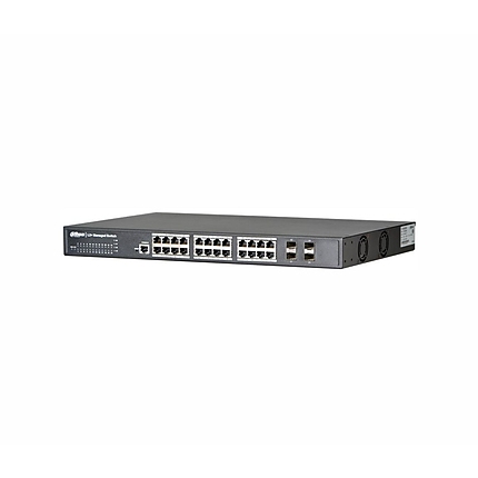 Комутатор Dahua PFS5424-24T, 20GE+4GE SFP(combo), L2+, Web, SNMP, CLI