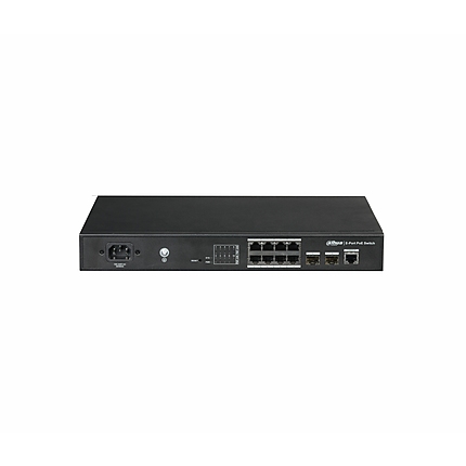 Комутатор Dahua PFS4210-8GT-150, 8xGE RJ45 PoE+, 2xGE SFP, 150W, Layer 2