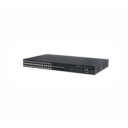 Комутатор Dahua PFS4428-24GT-370, 24GE PoE+, 4GE SFP, L2 web управление, 370W