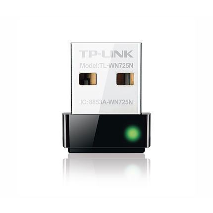 Безжичен адаптер TP-LINK TL-WN725N, Nano, USB, 2.4GHz, 802.11n/g/b, QSS button