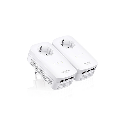 Адаптер за мрежа TP-LINK TL-PA8030PKIT, AV1200, 3x GbE порта, AC гнездо, комплект 2 бр.