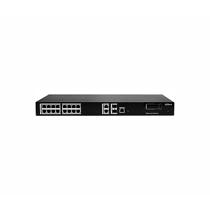 Комутатор Dahua PFS4220-16T, 16FE+2GE+2GE SFP, Web управляем