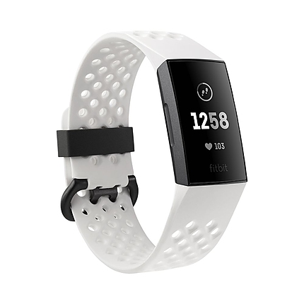 Fitbit Charge 3 Special Edition NFC, Graphite, White Silicone