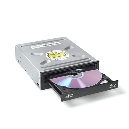 Hitachi-LG BH16NS55 Internal Super Multi  Blu-Ray Rewriter, SATA, M-Disk Support, Bulk, Black