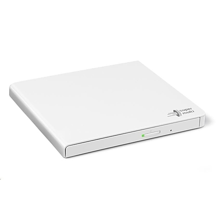 Hitachi-LG GP57EW40 Ultra Slim External DVD-RW, Super Multi, Double Layer, TV connectivity, White