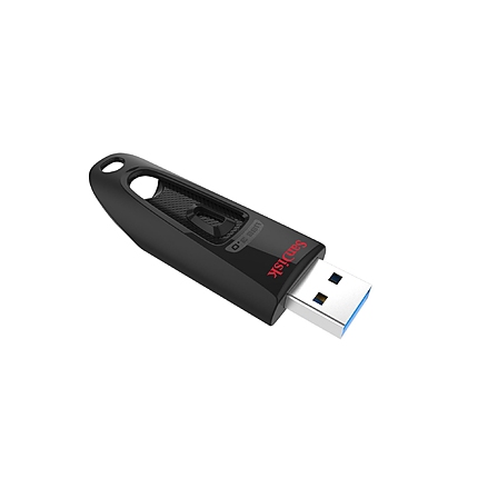 USB памет SanDisk Ultra USB 3.0, 256GB, Черен,100 Mb/s