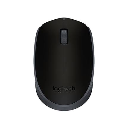 Безжична оптична мишка LOGITECH M171, Черна, USB