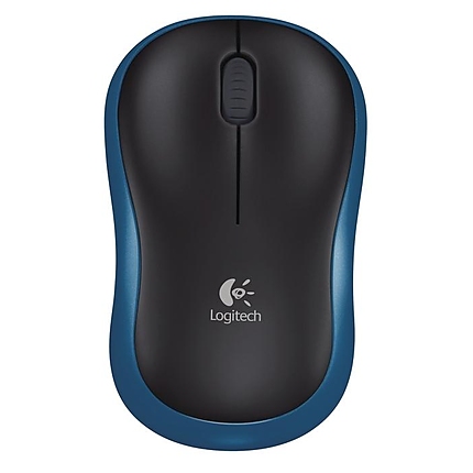 Безжична оптична мишка LOGITECH M185, Синя, USB