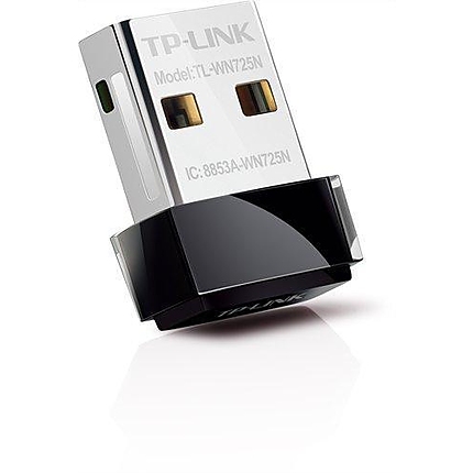 Нано адаптер TP LINK TL-WN725N, USB, Realtek, 2.4Ghz, 802.11n/g/b