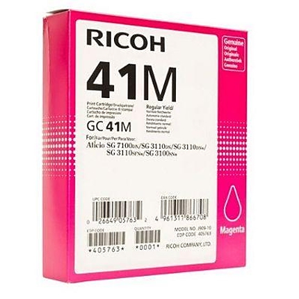 Мастило гел RICOH GC41M ,2200 копия, Magenta