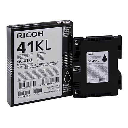 Мастило гел RICOH GC 41KL, GelJet SG 2100N/2100DN, 600 копия Черен