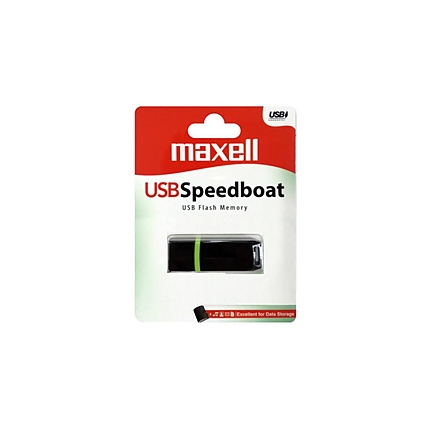 USB памет MAXELL Speedboat, USB 2.0, 16GB, Черен