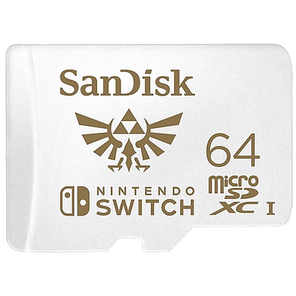 Карта памет SANDISK SDSQXAT-064G-GNCZN, за Nintendo Switch, microSDXC, 64GB, U3, 100 Mb/s