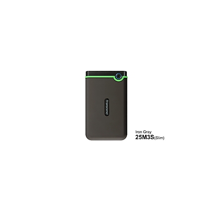 Transcend 1TB, 2.5" Portable HDD, StoreJet M3, Iron Gray, Slim