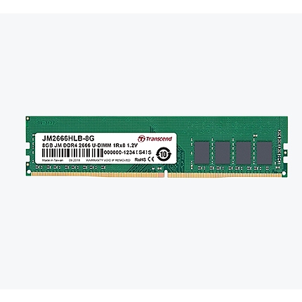 Transcend 16GB JM DDR4 2666Mhz U-DIMM 2Rx8 1Gx8 CL19 1.2V