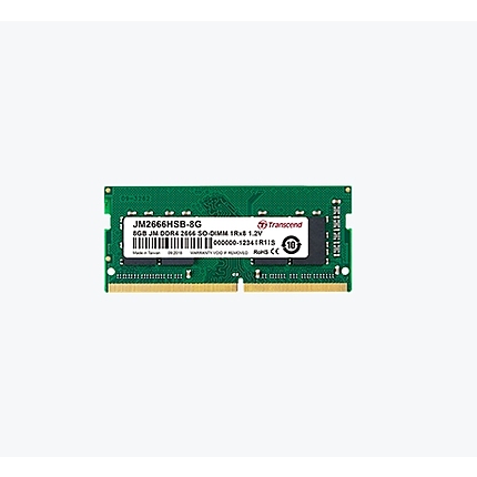 Transcend 16GB JM DDR4 2666Mhz SO-DIMM 2Rx8 1Gx8 CL19 1.2V